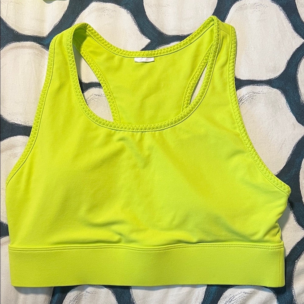 Fabletics Neon Yellow Sports Bra